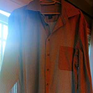 Alfred Sung XLT dress shirt Grey and black